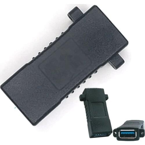USB 3.0 Female to Female Extension Exteder Coupler Adapter with Panel Mount Holes connector