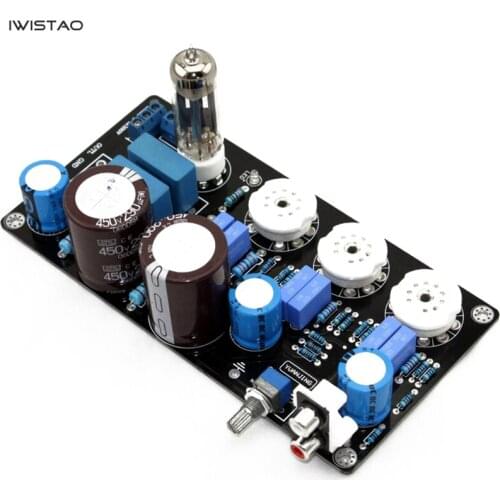 IWISTAO 6N4 Vacuum Tube Preamplifier Finished Board Maratz 7 Circuit 12AX7 Sweet Natural Taste DIY Free Shipping