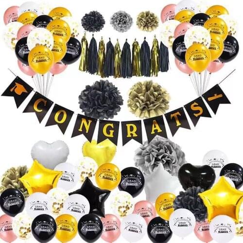 Congratulations Graduation Ceremony Decor Good Luck Graduate Foil Balloon Congrats You Did It Graduate Party Balloon Photo Props