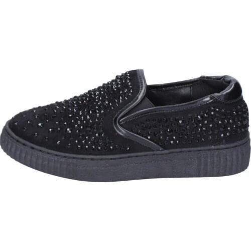 FRANCESCO Milan Slip on woman synthetic suede black