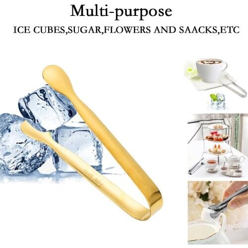 1pc Coffee Sugar Clip Mini Tongs Stainless Steel Tweezer Mini Clamp Tong Clips Tea Clips Kitchen Bar Tool Supplier