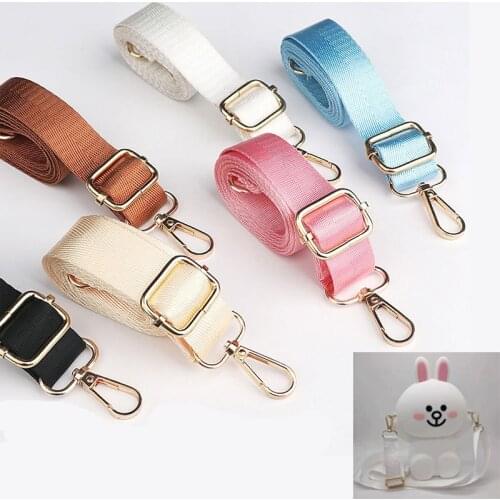 1 Pcs 1.3m Long Shoulder Bag Strap Fashion Wide Replacement Strap For Bags Nylon Women Girls Messenger Accessories Bag Straps
