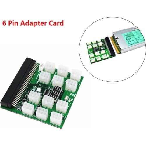 2021 New PCIE 12V 64 Pin To 12x 6 Pin Power Supply Server Adapter Breakout Board For HP 1200W 750W PSU Server GPU BTC Mining