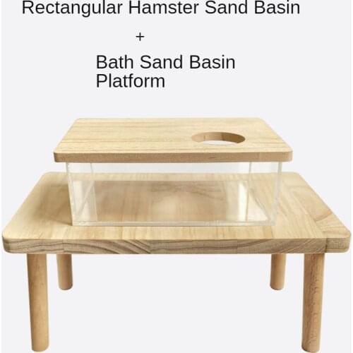 Acrylic Transparent Hamster Sand Basin Hamster Toilet Golden Bear Dwarf Rat Small Animal Sand Bath Basin Hamster Accessories