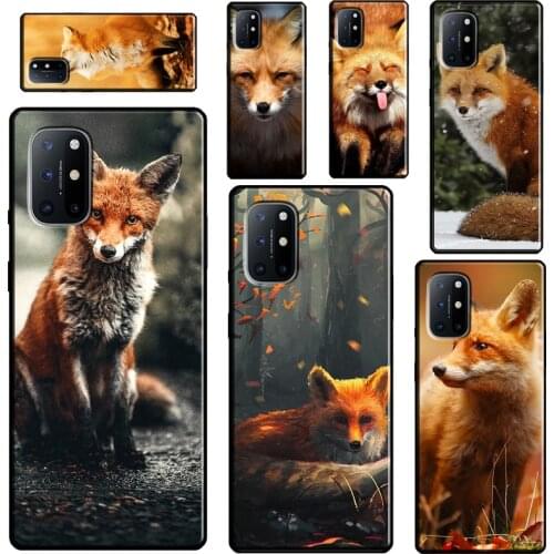 Cute Fox In Autumn For OnePlus 9 Pro 8 Pro Nord 8T 9R Case Cover For Realme 8 Pro 6 7 Q3 Pro GT C21 C11 C3