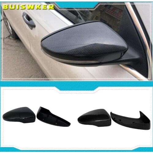 Black Side Wing Mirror Cover for VW Golf 7.5 MK7 7 GTD R GTI 6 Passat B7 CC Scirocco E-GOLF Polo 6R 6C MK6 Cap for Jetta 6 MKVI