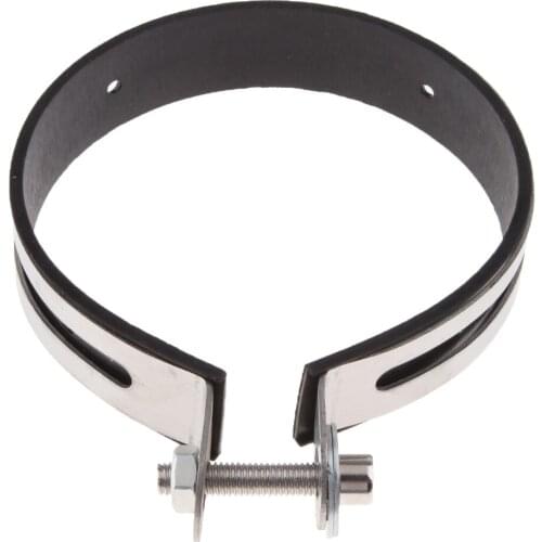 Perfeclan Motorcycle Exhaust Silencer Pipe Muffler Holder Clamp Auto Replacement Parts 110mm