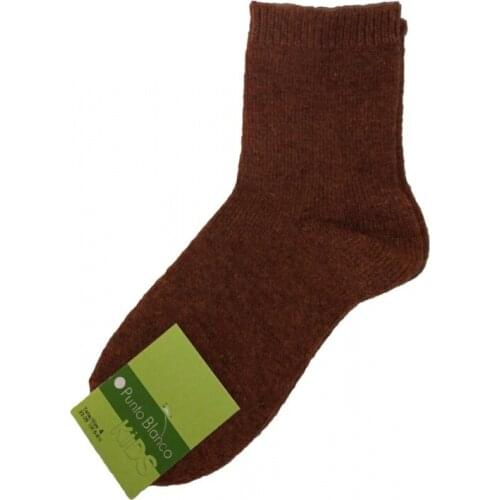Wool socks for children knitted White Kids