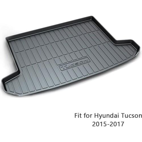 For Hyundai Tucson 2015 2016 2017 Styling Boot Liner Waterproof Anti-slip Mat Accessories 1Set Car Cargo Rear Trunk Mat