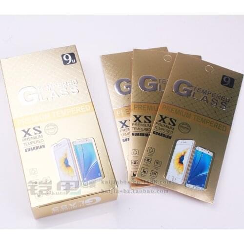 For Samsung Xiaomi iPhone6/6p for tempered glass screen protector paper packaging BOX with good quality KJ-498 100PCS
