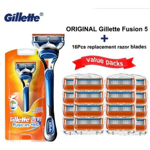 Gillette Fusion 5 Shaving Machine Safety Razor Holder Face Shaver Cassettes Shave Beard Case With Replacebale Blades For Men