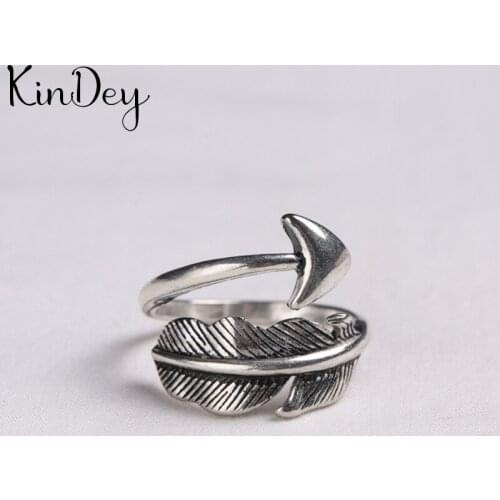 Personality Gothic Vintage Arrow Rings For Women Bridal Wedding Engagement Punk Resizable Antique Rings Rock Jewelry