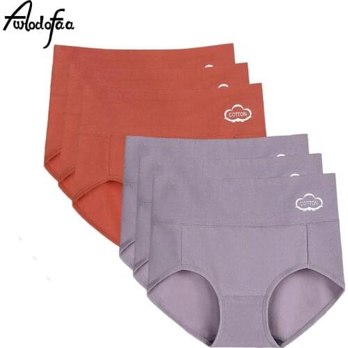 6Pcs/Lot Cotton Plus Size Underwear Womens Panties Set Comfort Underpants Briefs Shorts Woman Sexy High-Rise Pantys Intimates