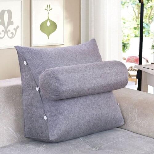Bed Office Chair Rest Pillow Backrest Support Pillow Reading Backrest Wedge Cushion Backrest Pillow Lumbar Cushion