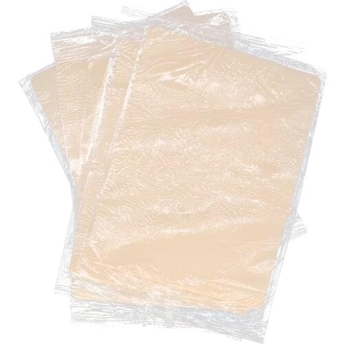 KZBOY 5/10pcs New Arrival Latex Blank Microblading Practice Pad for ink Requied Tattoo Skin Beginners Training