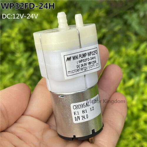 DC24V WP32FD-24H KPM32 Large Flow Mini 32mm Inflator Air Diaphragm Pump Aquarium Air pump accessories