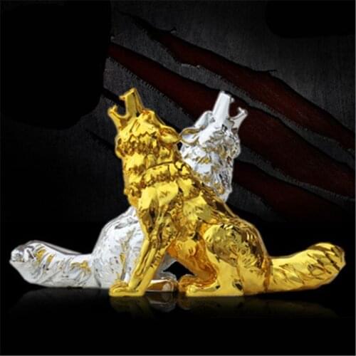NEW PRODUCT WAR WOLF CAR DECORATION WOLF TOTEM PLATING IN-CAR INSTRUMENT DESK CAR ACCESSORIES ART&CRAFT FIGURINES X4052