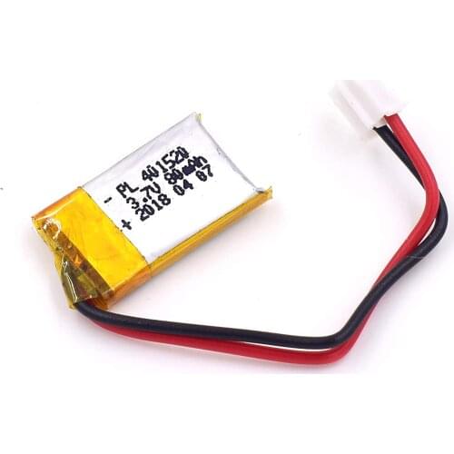 Mejuew 3.7V 80mAh 401520 Rechargeable Lipo Battery with JST Connector