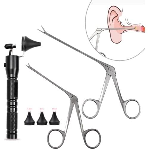 Ear Cleaner Pliers Pick Endoscope Earwax Remover Hartman Micro Alligator Crocodile Veterinary Forceps Earpick Nose Tweezer Clip