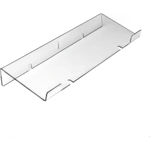 New Hot Sale Computer Keyboard Holder Clear Acrylic Tilted Keyboard Stand for Office Desk Home School
