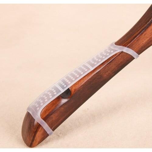 Transparent hanger anti slip clilps strap for fashion stores suits coats pant hanger strips extention