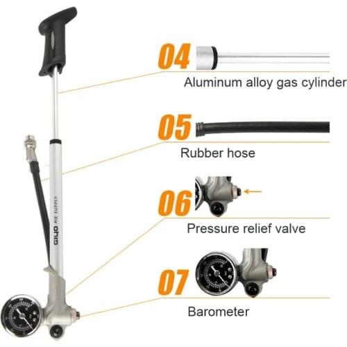 A5KC Manual Bike Pump Shock Absorber Front Fork High Pressure Portable Compact Pump