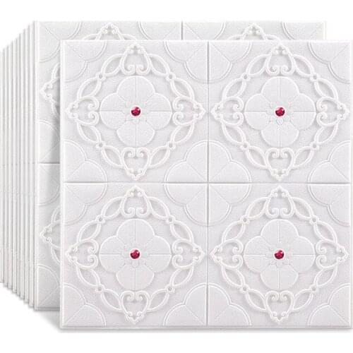 New Style Self-Adhesive Wallpaper 3D Wall Sticker Stickers Waterproof Foam Plastic Kitchen Living Room TV Wall DIY Decor Sticker