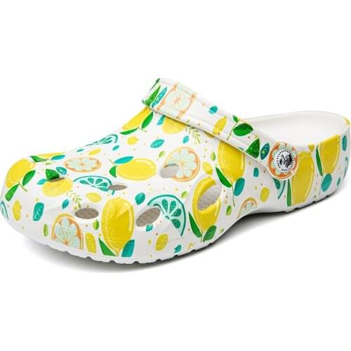 Women Sandals Crocks Summer Hole Shoes Crok Rubber Clogs Boy PU Lovers Garden Shoes Print On Demand Beach Flat Sandals Slipperss