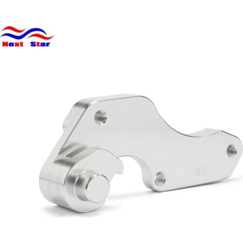 Motorcycle CNC Silver Adaptor Bracket For KAWASAKI KX125 95-08 KX250 94-08 KXF250 KLX250R KLX300R KXF450 KLX450R KX500 KLX650R