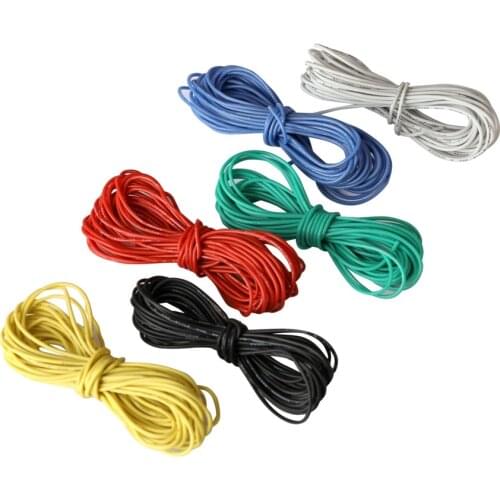 Silicone Wire 26 AWG UL3132 Hook-up Stranded Wire Flexible 7 Gauge 300V Tinned Copper Rubber Insulated Electrical Wire