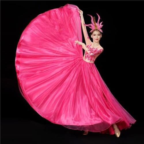 Fairy Flamenco Dress Women Performance Costume Classical Dancewear Long Dress Spanish Dress Gypsy Outfit Designer Clothes DL8061