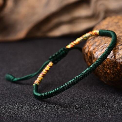 Ethnic Characteristics Tibetan Buddhism Love Mascot Tibetan Bracelet Mens and Womens Bracelet Hand Tied Rope Buddha Bracelet