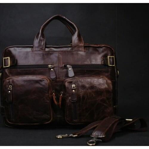 High Class Genuine Leather Messenger bag Men Leather shoulder Bag Cross body Bag Sling weekend bag Tote Carry On Handbag