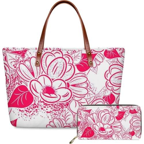 Bags for Women Polynesian tribal style Printing Handbags&Wallet Ladies Lunxury Design Hand Bag for Females Top-Handle Bags Bolsa