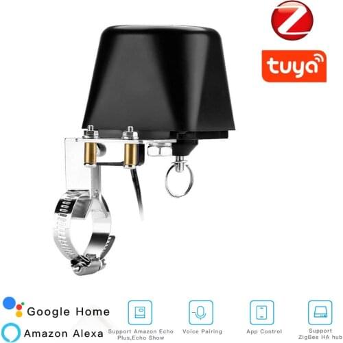 Tyua ZigBee Smart Gas Water Valve Controller APP Remote Control Home Automation Control Work With Alexa Google Assistant