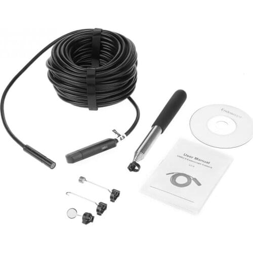 15 Meter USB Endoscope 60 Degree Borescope with 2-Megapixel Waterproof Camera for Pipe Car Inspection Tool Discount