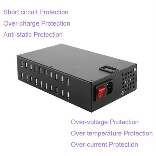 20 ports ordinary multi-port charger station for iphone Samsung Xiaomi Tablet etc other electronic product