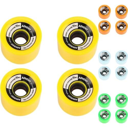 4Pcs Skateboard Wheels 70X51Mm 78A Solid Roller Skating Wheels Longboard Wheels Riding Longboarding Wheels
