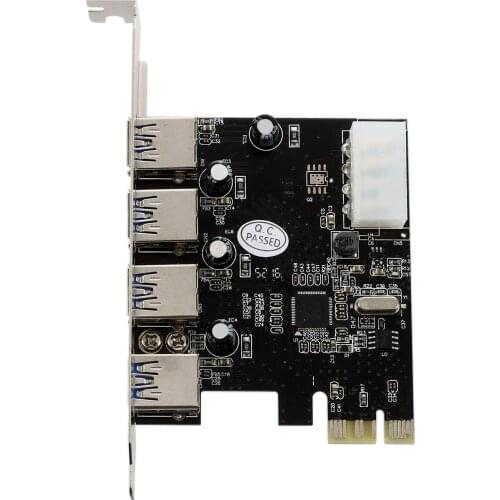 PROMOTION! FAST USB 3.0 PCI E PCIE 4 PORTS Express Expansion Card Adapter