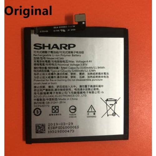 100% Original Battery For SHARP AQUOS S3 FS8032 3200mAh HE349 Mobile Phone Battery With Tracking Number