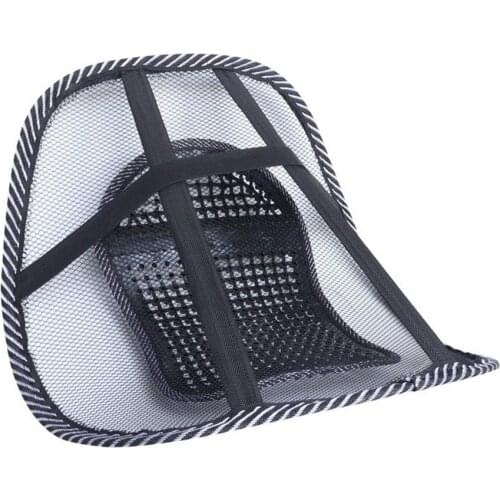 Car Summer Mesh Support Ice Silk Breathable Cooling Comfortable Release Waist Stress Relax Back Pain Protect Back Waist Support