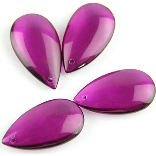 Decorative Parts 50mm 30pcs/Lot Tear Shape Rose Crystal Curtain Lighting Pendants For Diy Chandelier Products Hot Sale