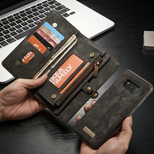 Flip Phone case For Samsung Galaxy S9 S9 Plus Case Multifunction Wallet Card slots and Cover For S7 S8 Plus Note 8 Case