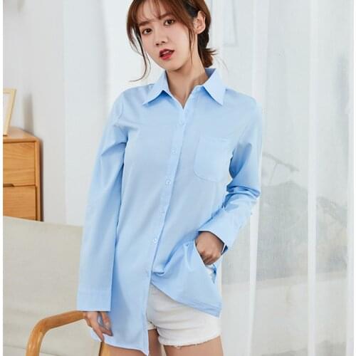 Cotton Shirts Women White Shirt Women Long Sleeve Cozy Shirts Woman Casual Blouse Office Lady Long Shirt Woman Oversize Blouses
