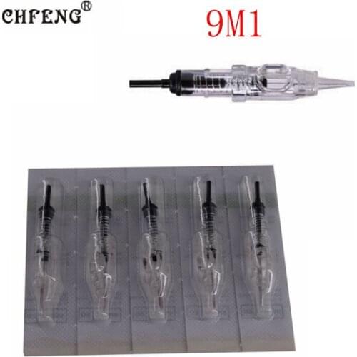 Tattoo Machine Needles 9M1Revolution Cartridge Needles Round Shader Sterilized for System and Grips Permanent Makeup Tool
