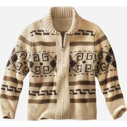 Mens cardigans sweater long sleeve Mens casual sweater lapel Men sweater JACQUARD Knitwear Sweater fashion Mens Jacket Coat