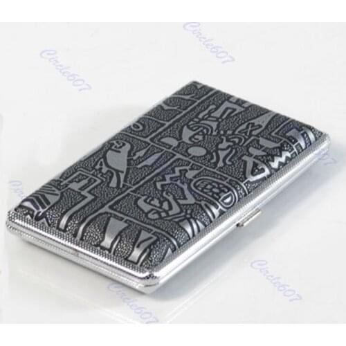 1pc Portable Figure Pocket Cigarette Case Holder 14 Compartments P15D