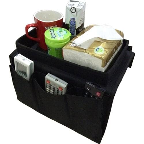 Sofa Armrest Storage Bag Compartment Design High Capacity Cardboard Filling Organiser