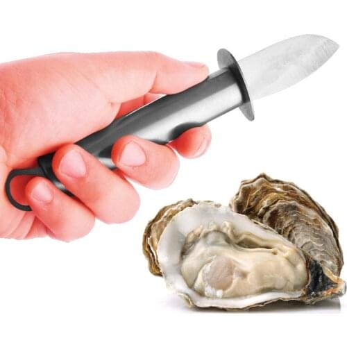 Kitchen Dining Kitchen Accessories 304 Stainless Steel Flat Handle Open Shell Scallops Seafood Oyster Knife Knives 2 Pcs/lot