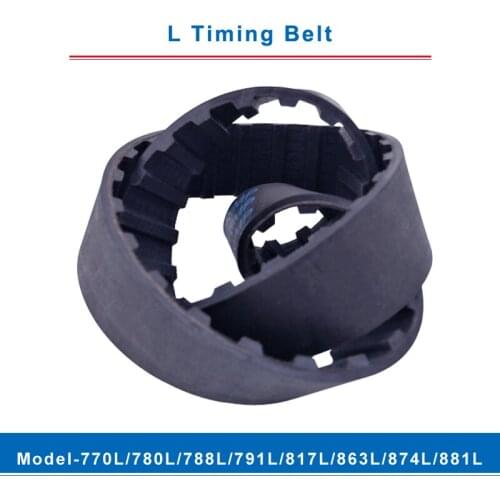 L timing belt trapezoid teeth model-770L/780L/788L/791L/817L/863L/874L/881L transmission belt width 20/25mm for L timing pulley